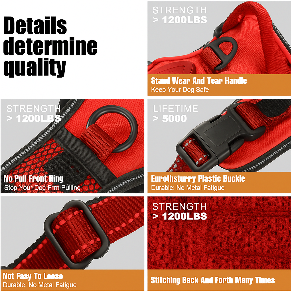 Collier lumineux LED pour chiens -ROUGE-